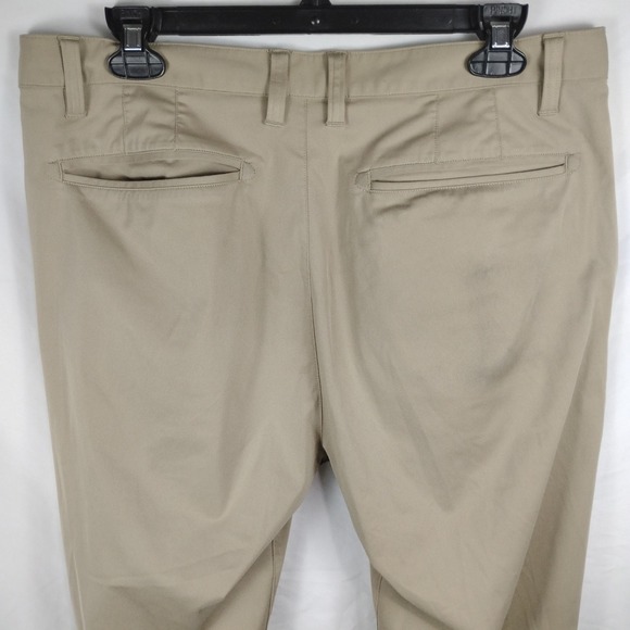 Rhone Commuter Pants Mens 34 Khaki Tan Slim Fit Tech Chinos 100036 - Picture 8 of 15